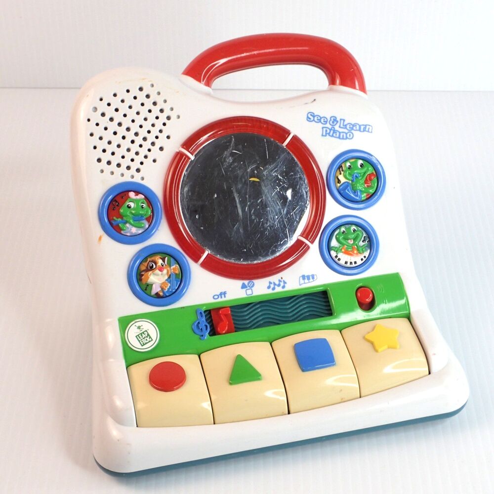Vintage Leap Frog See & Learn Piano 2001 Baby Toy Mirror Piano Tested Works!